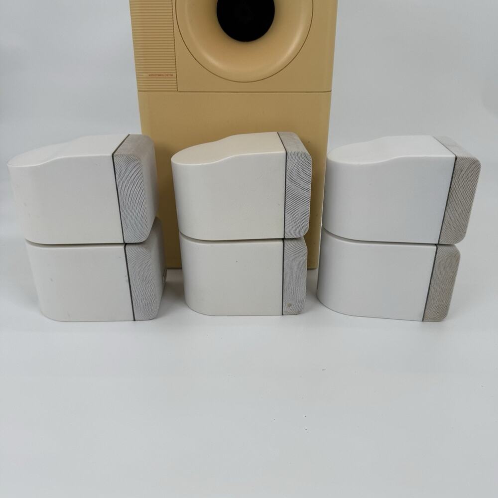 Bose Acoustimass 7 Speaker System With 3 Double Cube Speakers Tested Working - Picture 6 of 11
